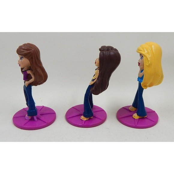 Bratz Girls PVC Figures Cake Toppers Collector’s Display Dolls 3 Inches Lot of 3 - Picture 2 of 7